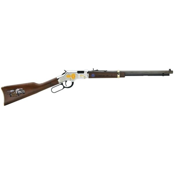 Henry EMS Tribute .22 LR Lever-Action 20″ Brass Receiver Walnut 16-rd
