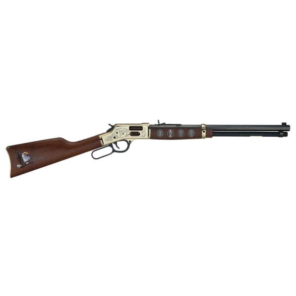 Henry Lever Action .44 Mag Rifle 20″ Blued Walnut Adj Sights 10-rd