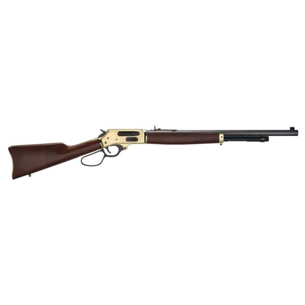 Henry Lever Action .22 LR Rifle 22″ Blued Walnut Adj Sights 4-rd