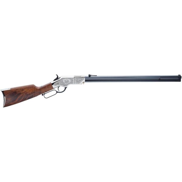 Henry Lever Action .44-40 Win Rifle 24.5″ Blued Walnut Adj Sights 13-rd