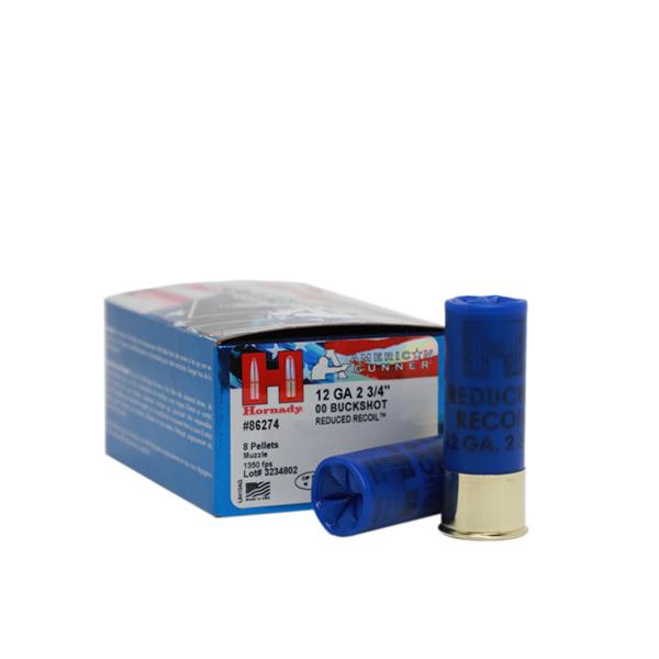 Hornady American Gunner Reduced Recoil Shotshells 12ga. 2-3/4″ 1350 fps #00 10/ct