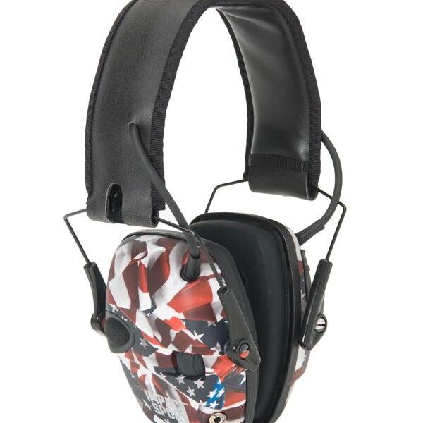 Howard Leight Impact Sport Electronic Earmuff – Flag edition 22dB
