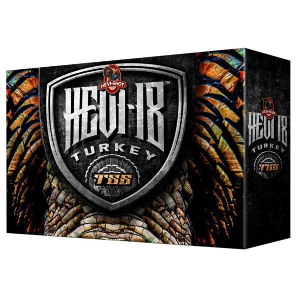 HEVI-Shot TSS Turkey Shotshells 12 ga 3.5″ 2-1/4oz 1250fps #9 5/ct