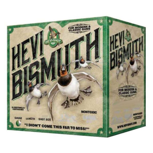 HEVI-SHOT HEVI BISMUTH 10 GA 3.5 IN 4 SHOT 1 3/4OZ – 25/BOX