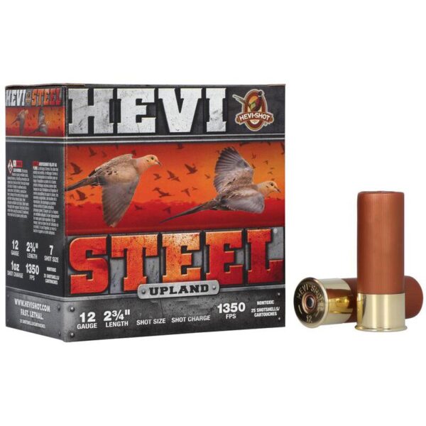 HEVI-Shot Hevi-Steel Upland Shotshells 12ga 2-3/4″ 1-1/8oz #5 25/ct