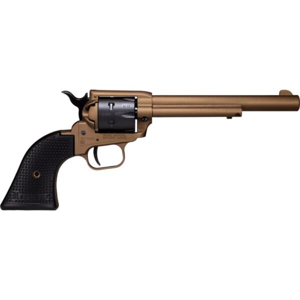 Heritage Rough Rider .22 LR SA Revolver 6.5″ 6-Round Burnt Bronze Cerakote