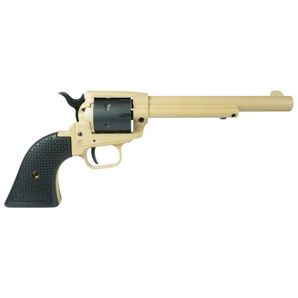 Heritage Rough Rider .22 LR SA Revolver 6.5″ 6-Round Sabre Sand Cerakote