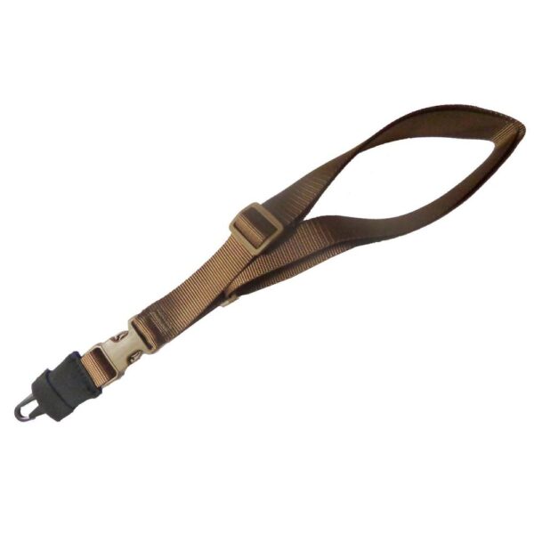 TacShield CQB Single Point Sling HK Hook Silencer Coyote 1.5″