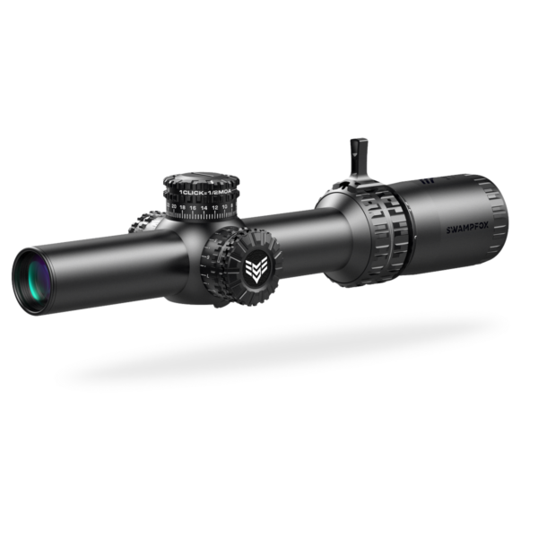 Swampfox Arrowhead LPVO Series Rifle Scope 1-10×24 30mm SFP Green IR MIL Black