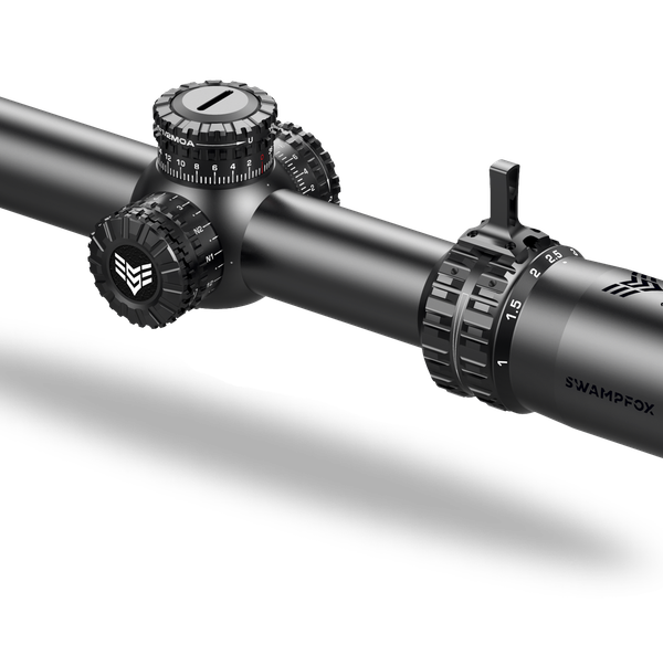 Swampfox Arrowhead LPVO Series Rifle Scope 1-8×24 30mm SFP IR Green MOA Black