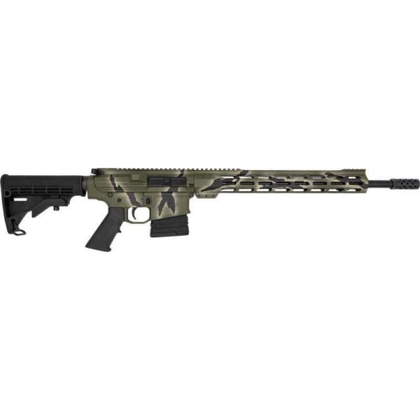 GLFA AR10 Rifle .308 Win 10rd Magazine 18″ Barrel Pursuit Green Camo Cerakote