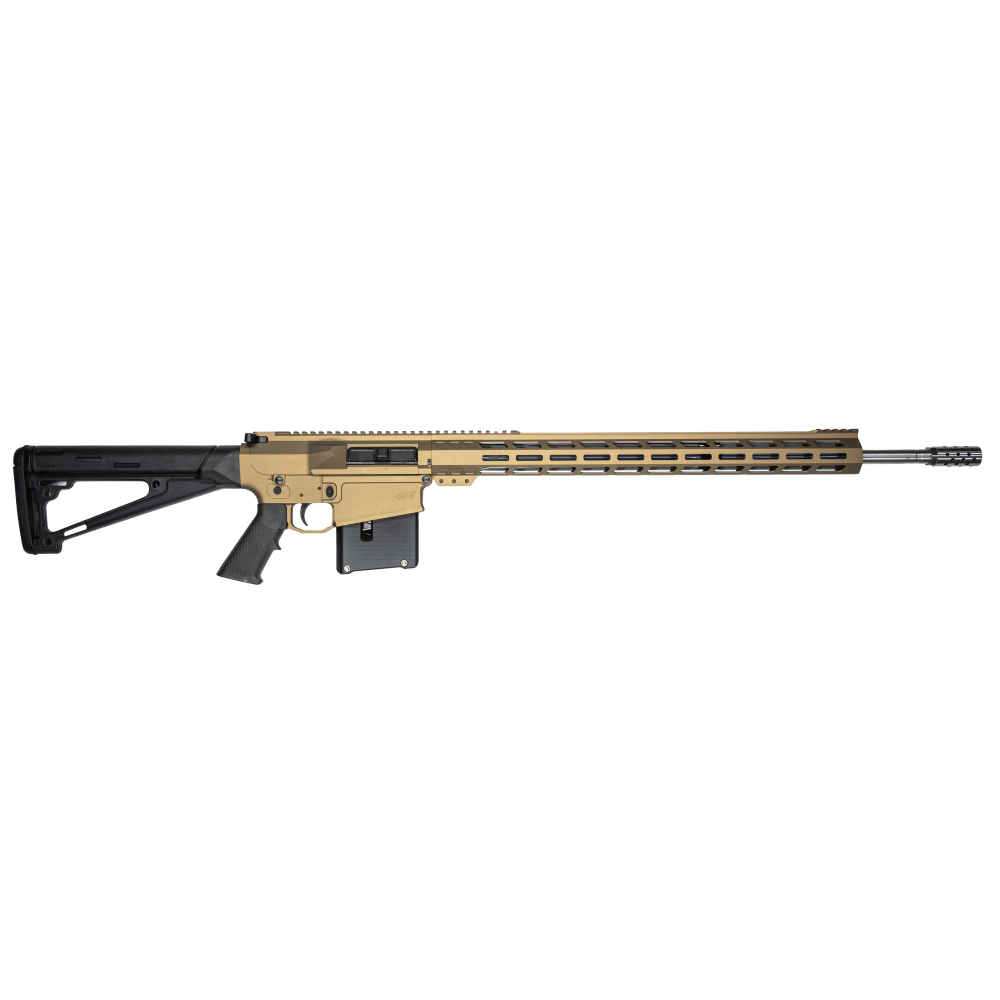 GLFA AR Long Action Rifle 6.5 PRC 5rd Magazine 24" Barrel MLOK Handguard Bronze