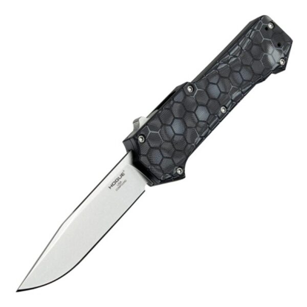 Hogue Compound OTF Automatic Knife 3-1/2″ Clip Point Blade G-Mascus Black