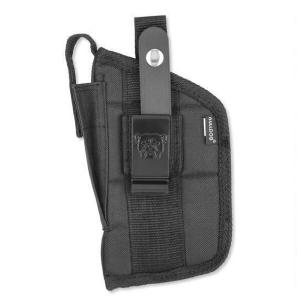 Bulldog Extreme Handgun Holster with Belt Loop and Clip for Mini Semi-Autos with 2″ Barrel and Laser Black Ambi