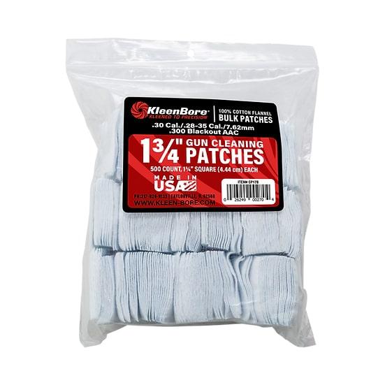 KleenBore 1 3/4″ Bore Cleaning Patches .28-.35 Cal 500/ct