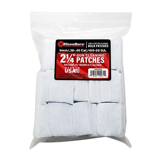 KleenBore 2 1/4″ Bore Cleaning Patches .38/.45 Cal .410-20 ga 500/ct