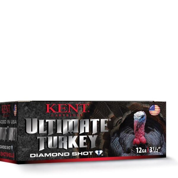 Kent Ultimate Diamond Shot Turkey 12 ga 3 1/2″ 2 1/4 oz 1200 fps 10/ct