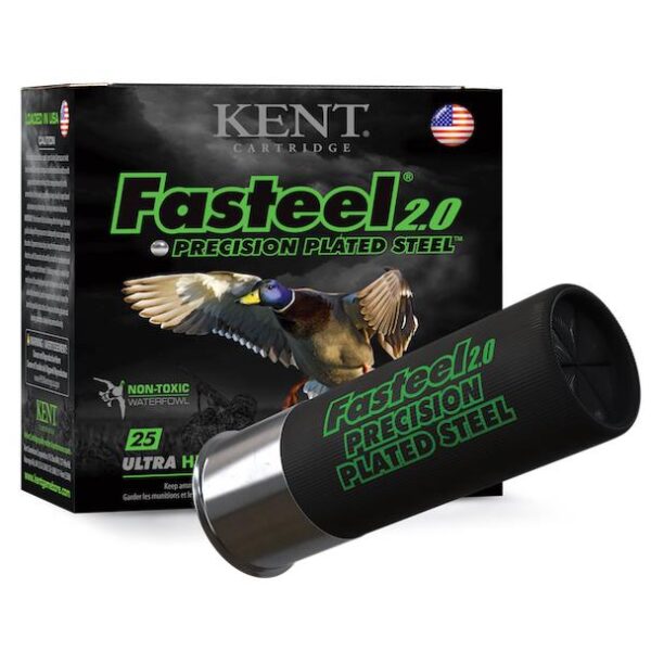 Kent Fasteel 2.0 Shotshells 12 ga 3″ 1-1/8oz 1560 fps #4 25/ct