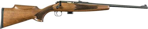 Crickett .22 LR Single Shot Bolt-Action 16.5″ Blued Youth Rifle Walnut