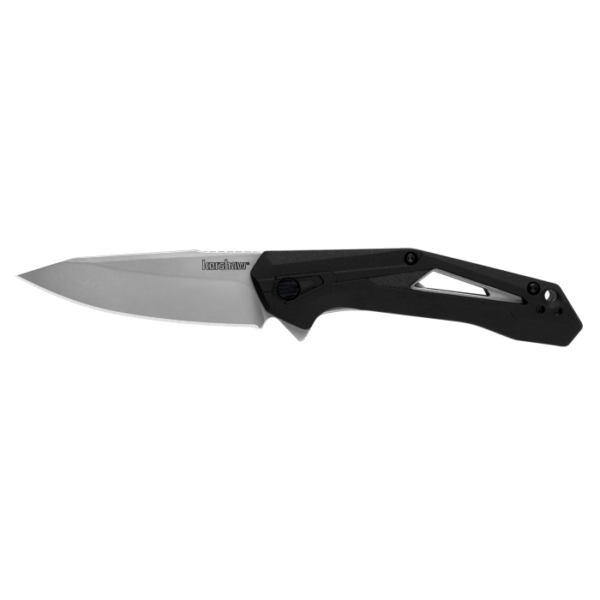 Kershaw Airlock Folding Knife 3″ Drop Point Blade Black