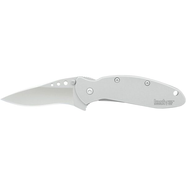 Kershaw Ken Onion Scallion Folding Knife 2-2/5″ Drop Point Blade Silver