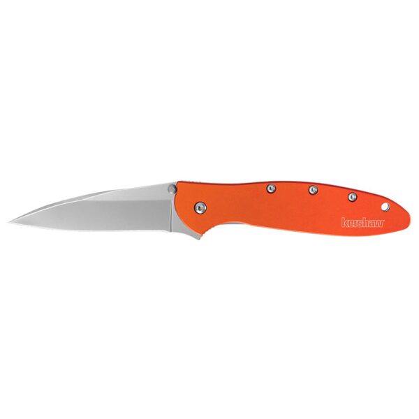 Kershaw Leek Folding Knife 3″ Drop Point Blade Orange