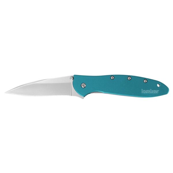 Kershaw Leek Folding Knife 3″ Drop Point Blade Teal
