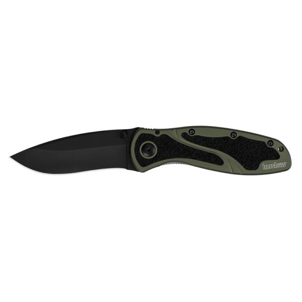 Kershaw Blur Folding Knife 3-2/5″ Drop Point Blade Olive Drab