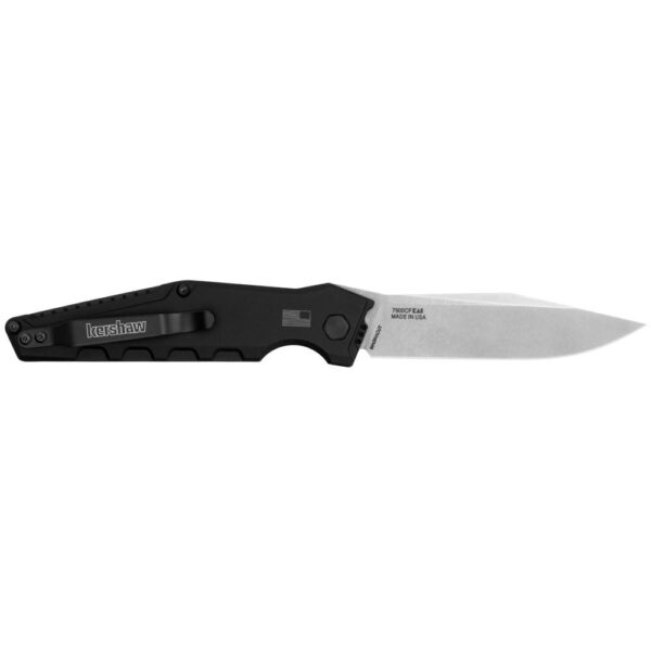 Kershaw Launch 7 Automatic Folding Knife 3-7/10″ Clip Point Blade Black