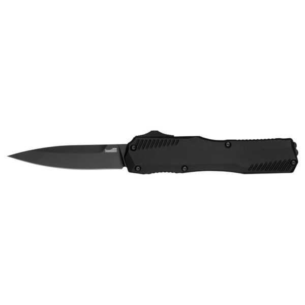 Kershaw Livewire OTF Automatic Knife 3-3/10″ Spear Point Blade Black with Black Blade