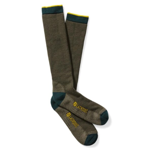 LaCrosse Men’s Merino Midweight Sock Over the Calf OD Green L