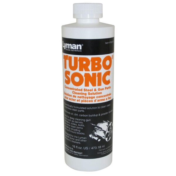 Lyman Turbo Sonic Ultrasonic Steel & Gun Parts Cleaning Solution – 16 oz