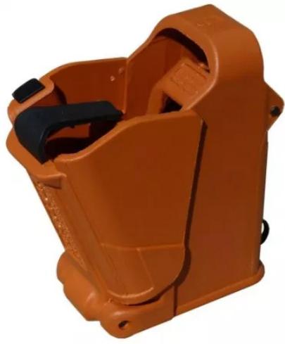 Maglula UpLULA Universal Pistol Mag Loader/Unloader 9mm TO .45 cal – Orange Brown