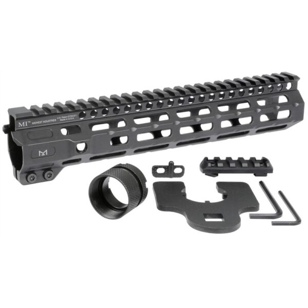 Midwest Industries Combat Rail One Piece MLOK Handguard 10.5″ Black