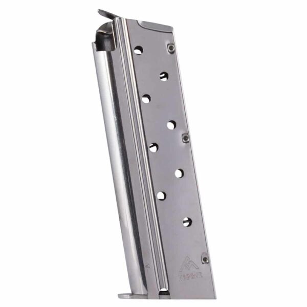 MEC-GAR 1911 Handgun Magazine 9mm Luger HT Nickel 9/rd
