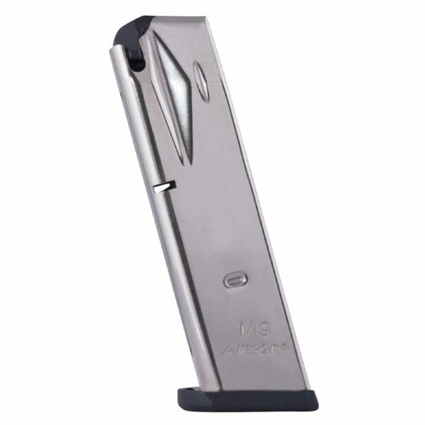 Mec-Gar Beretta 92FS 2G 92X / M9 Handgun Magazine Nickel 9mm Luger 15/rd