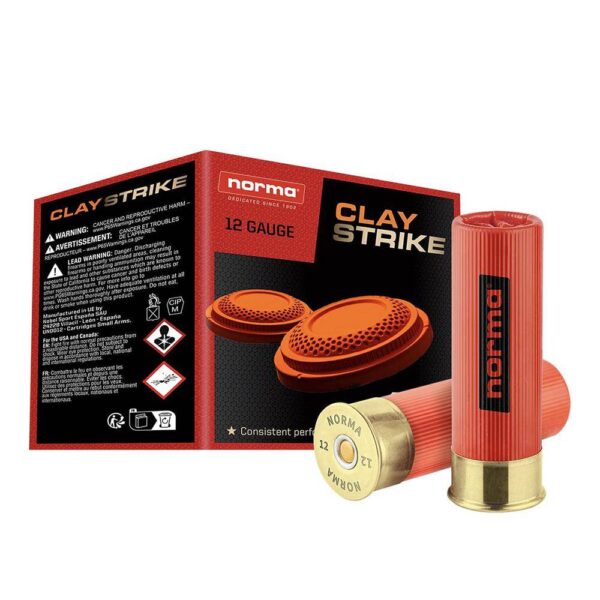 Norma CLAYSTRIKE Shotshells 12ga 2-3/4″ 1oz 1250 fps #7.5 25/ct