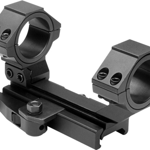 NcStar AR-15 Integral Rings & Base Cantilever Scope Mount QR Weaver Style / Rear Ring 30mm & 1″ Inserts