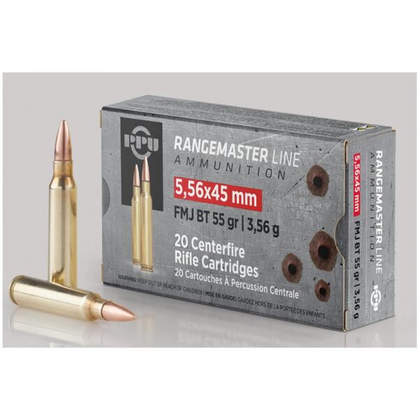 5.56×45 RangeMaster FMJBT 55gr 20 Rounds