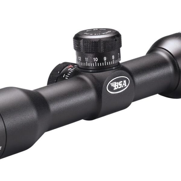 BSA Tactical Weapon Rifle Scope – 4x30mm Mil-Dot 23-10.4′ 4″ Matte