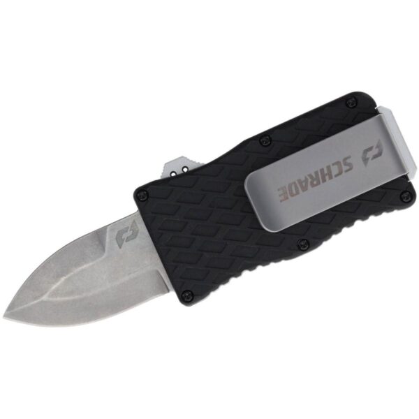 Schrade Uproar Tactical Mini D/A OTF Knife 1 9/10″ Blade Black