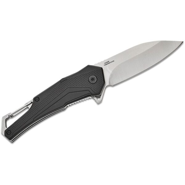 Smith & Wesson Oasis Carabiner Folding Knife 3″ Drop Point Blade Black
