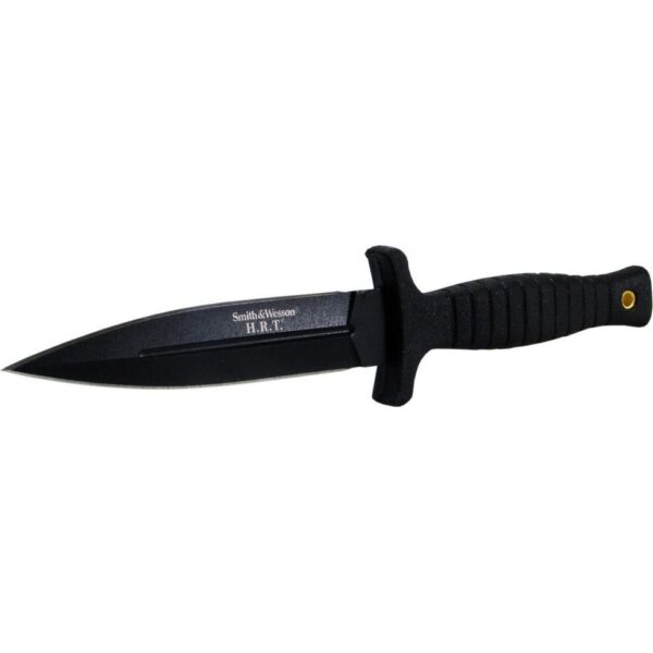 Smith & Wesson H.R.T. False Edge Fixed Knife 4-7/10″ Dagger Blade Black