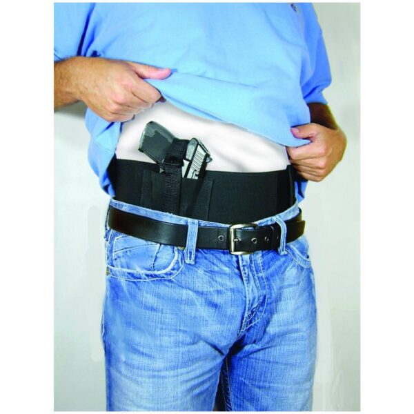 Concealed Carry Belly Band- BLACK waist size 36 to 44″