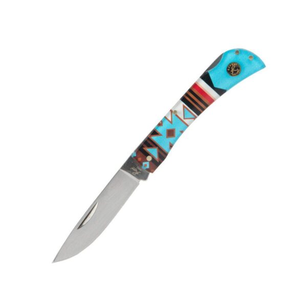 ABKT Roper Tumble Weed Sunset Series II Folding Knife 3″ Drop Point Blade