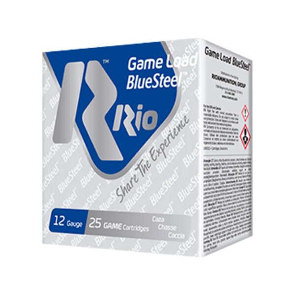 RIO Game Load BlueSteel 12ga 2-3/4″ 1-1/8oz 1400 fps #7 25/ct