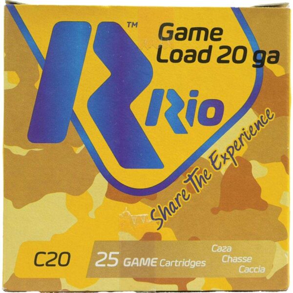 Rio Royal Buck 20ga 2-3/4″ 9 plts #1 1345 fps 25/ct