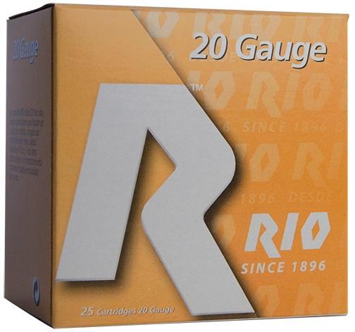Rio Small Game Load Shotshell 20 ga 3″ MAX 1-1/4 oz #6 1250 fps 25/Box