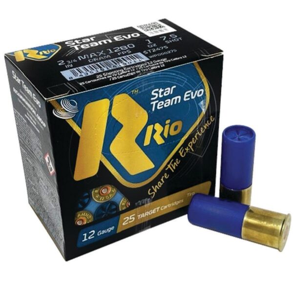 Rio Star Team 12 ga 2-3/4″ 1 oz 1280 fps #7.5 25/ct