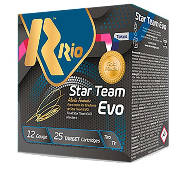 Rio Star Team Evo Spreader 32 Shotshells 12ga 2-3/4″ 1-1/8oz 1250 fps #8.5 25/ct